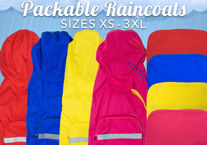 Doggie Design New Packable Raincoats