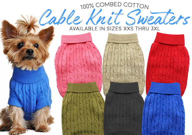 Doggie Design Combed Cotton Sweaters
